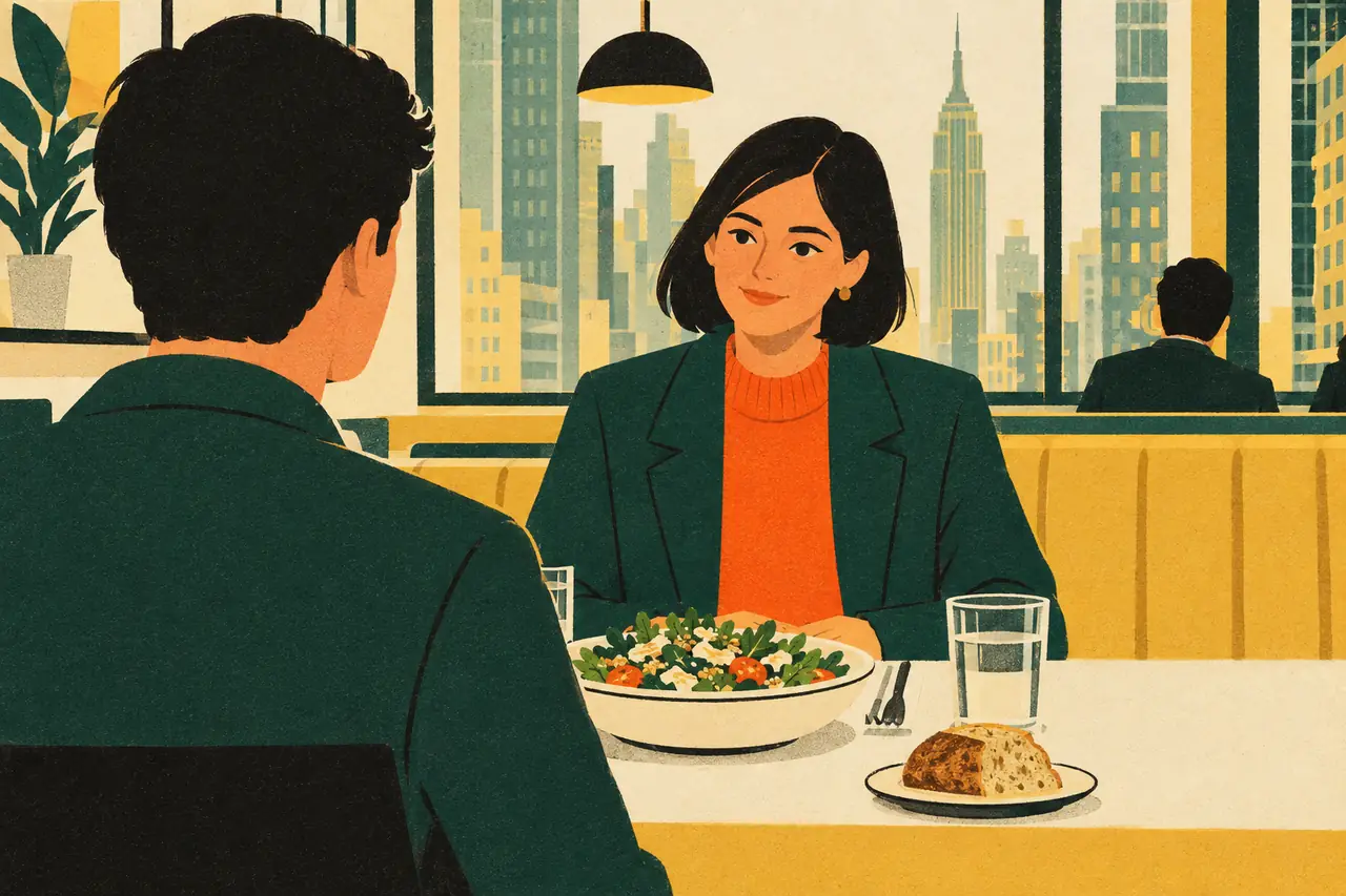 What's in it?. You're at a lunch spot in Midtown Manhattan and the salad looks great, but you have a food allergy.