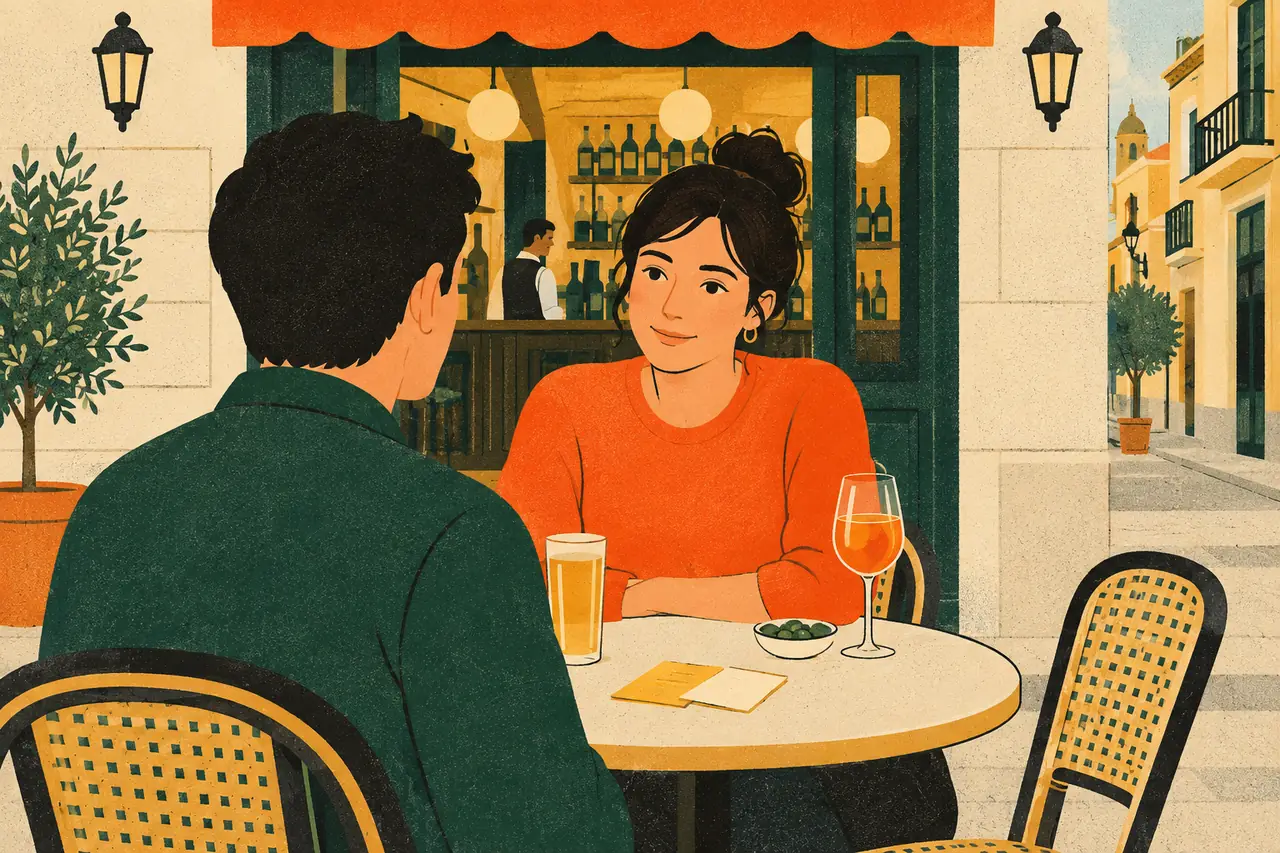 Inviting someone out. Outside a bar in Madrid you want a Spanish friend to come out with you on Friday.