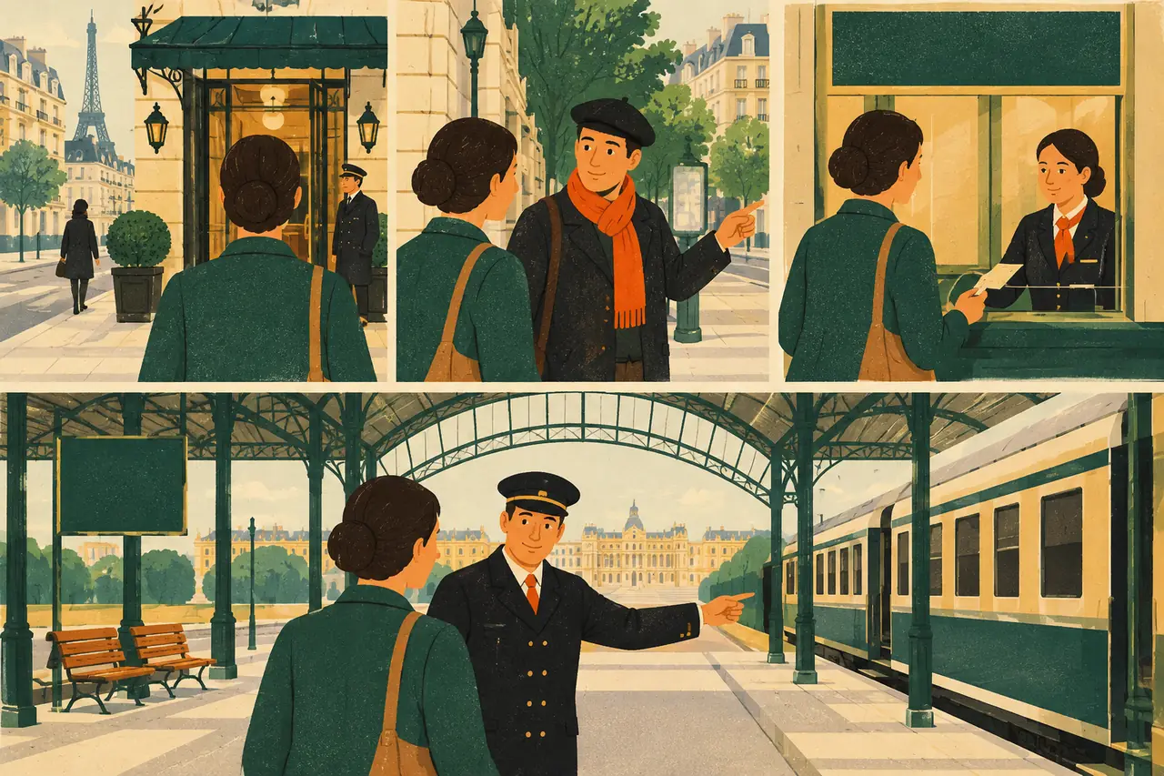 Across the city. You leave your Paris hotel and have to reach the château de Versailles.