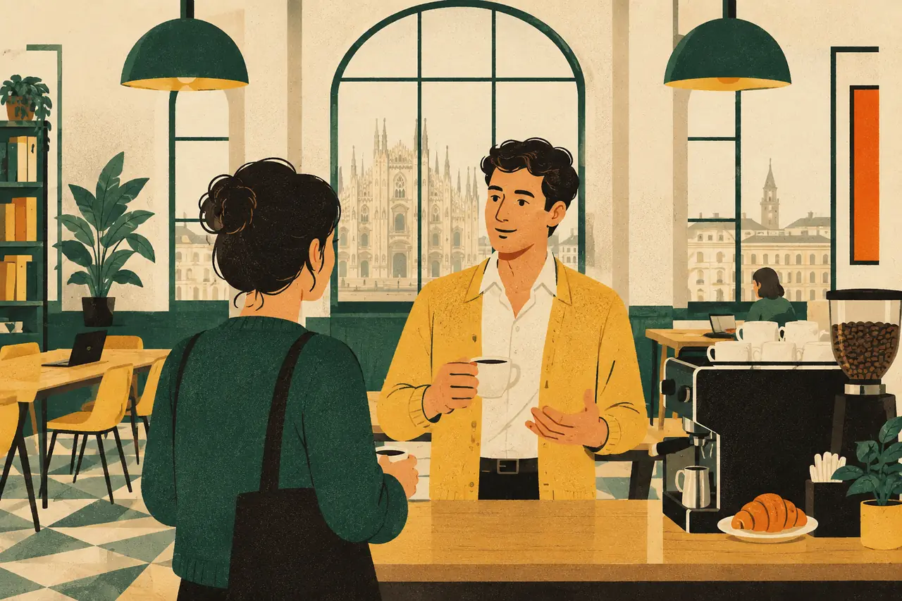 What you do. You are by the coffee machine of a Milan coworking space and someone you have just met asks what you actually do all day.