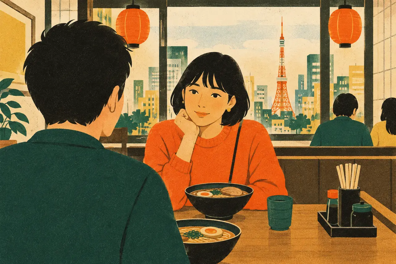 Likes, dislikes and why. Over lunch in Tokyo a friend asks what you thought of the new ramen place and the film you both saw.